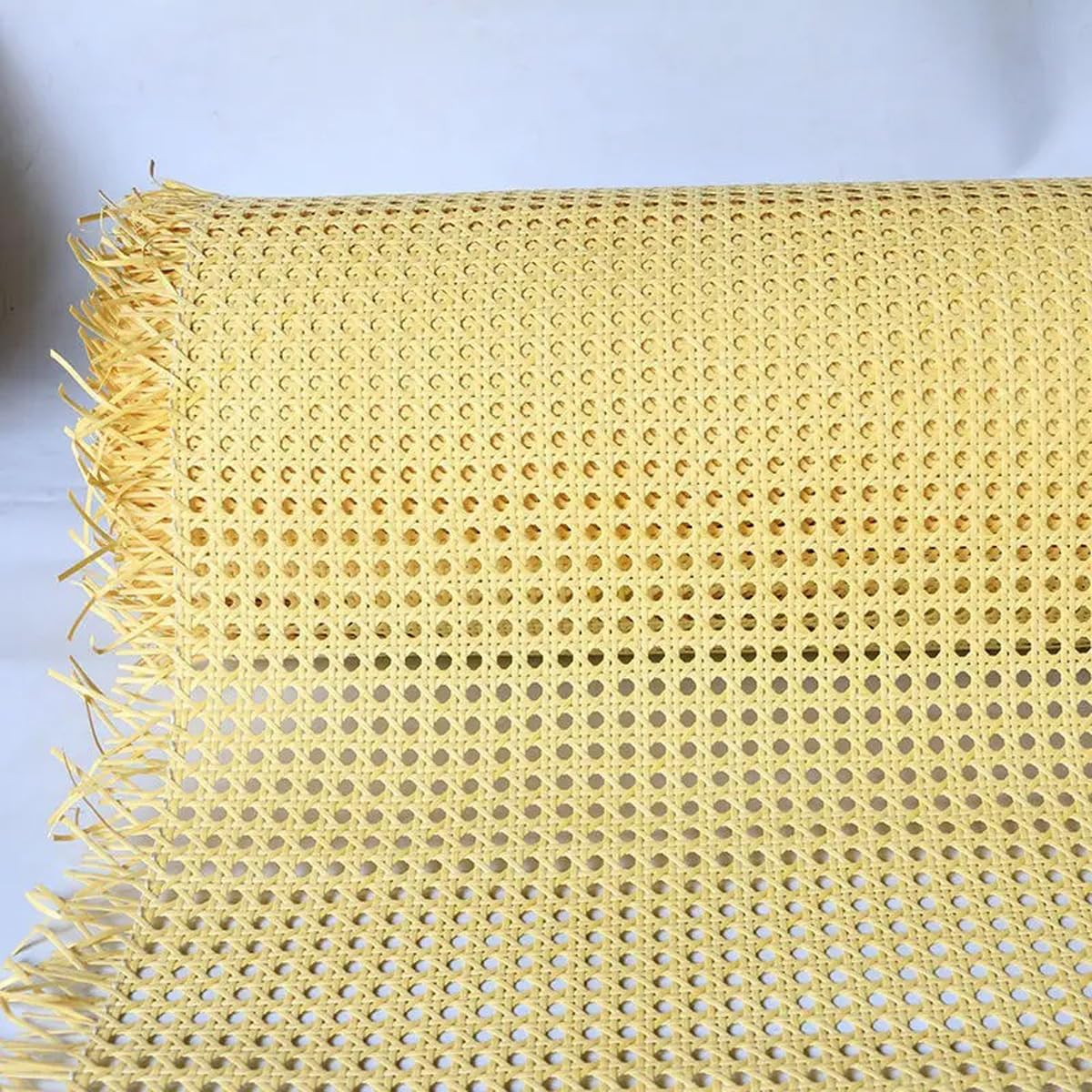 15.74in x 22.96ft Cane Webbing, Plastic Rattan Caning Material for DIY Furniture Projects, Chair Cabinet