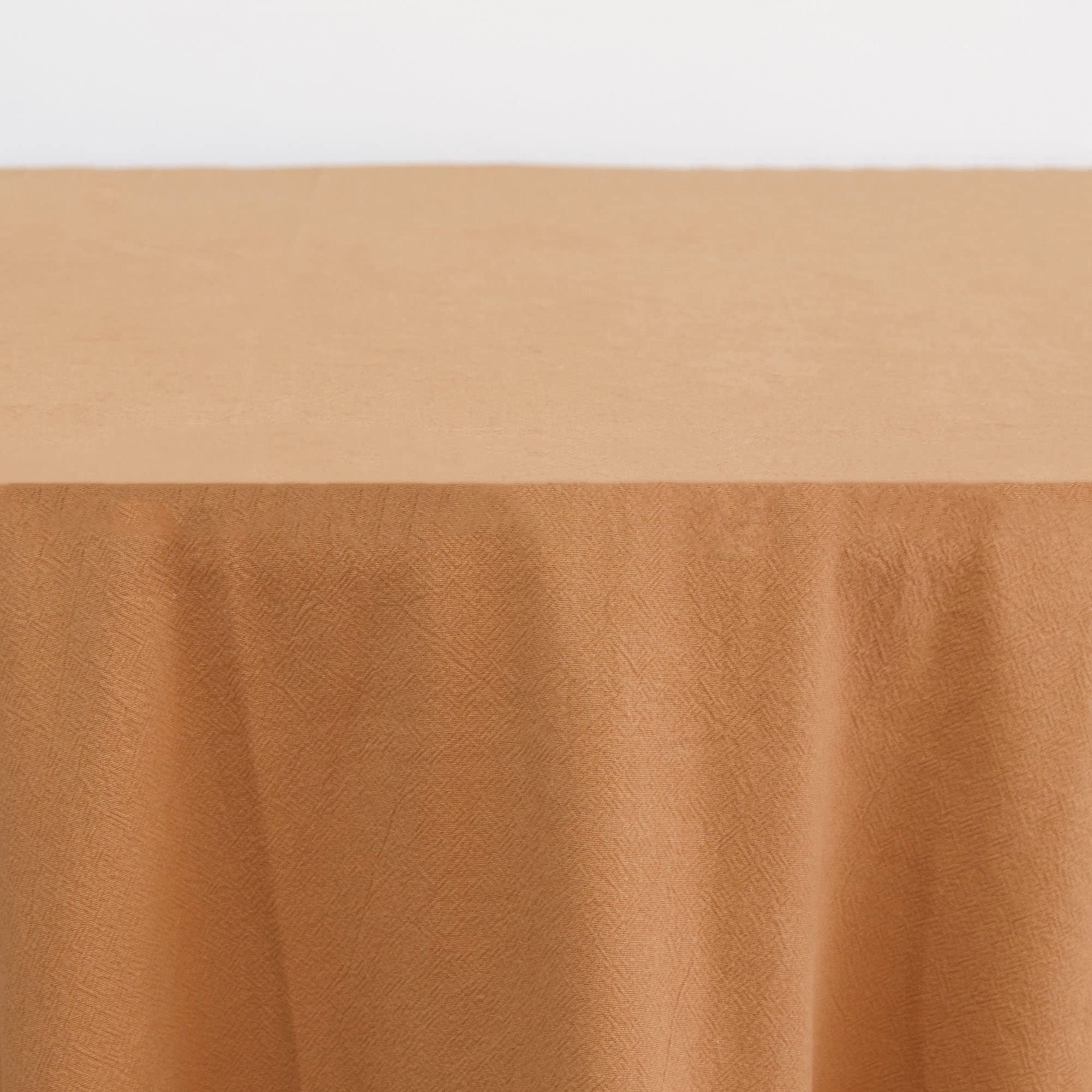 Decor Essentials Terracotta Linen Rustic Stonewash Tablecloths 90X90 Tableware Party Wedding Event Table Setting Decorations (Terracotta)