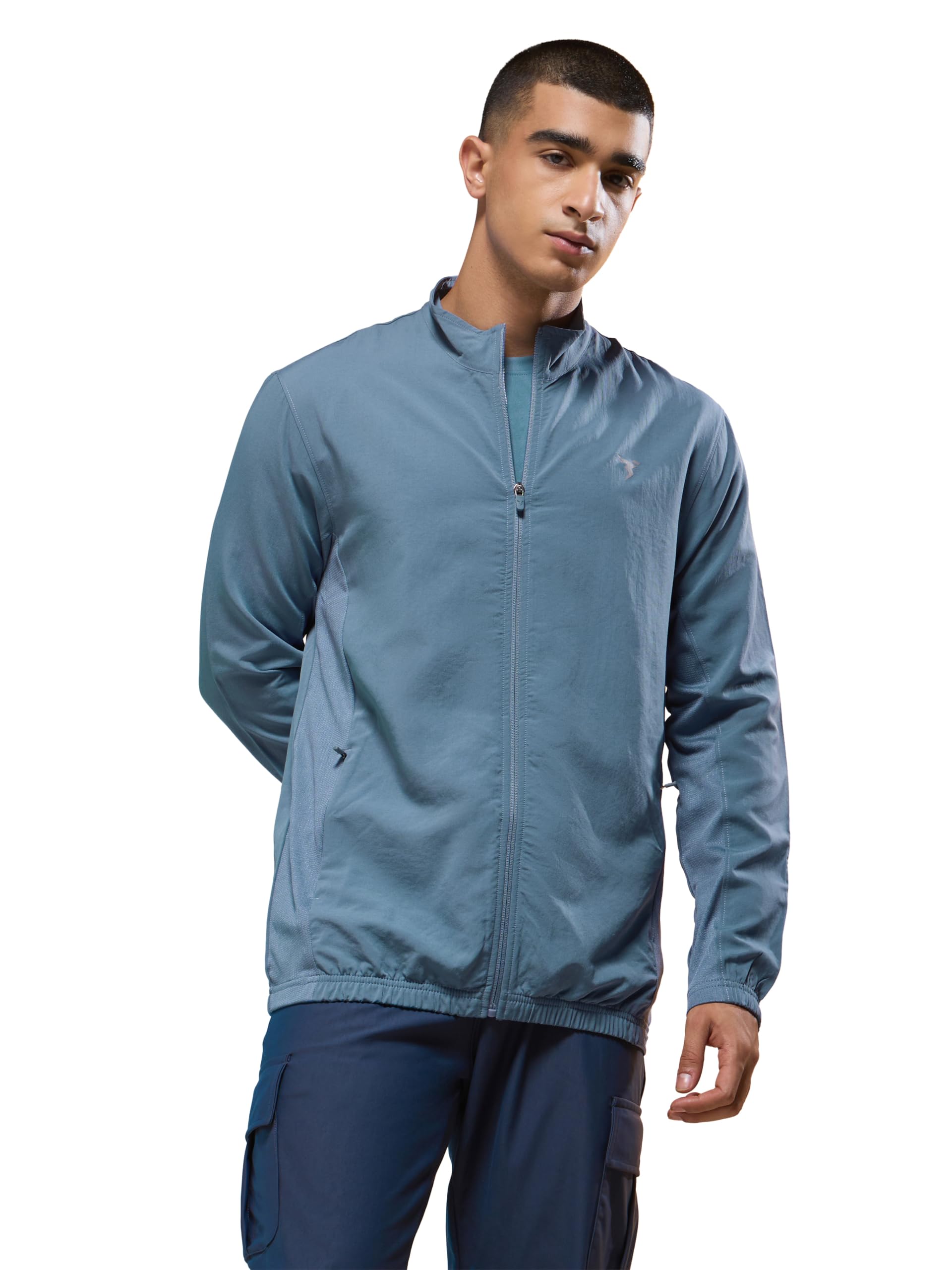 Men's Solid Polyester Techno Lite Jacket With SPF50+ And Microbial Properties-image-31