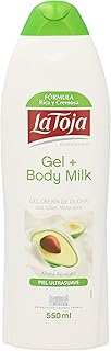 La Toja - Gel Crema de ducha y Body Milk - Aroma Aguacate - Piel Ultrasuave - 550ml