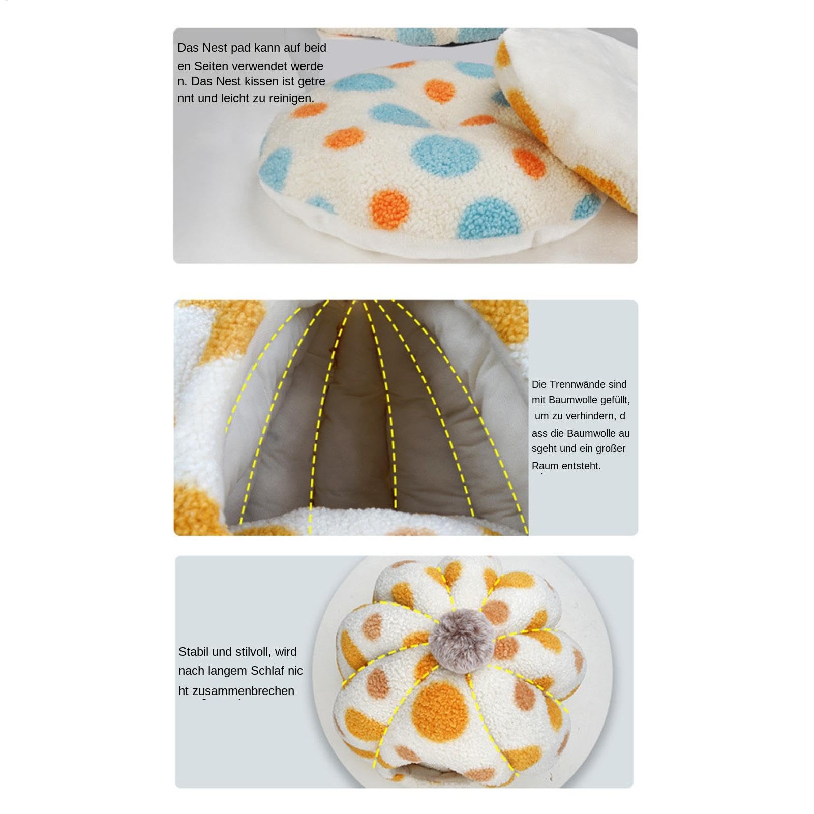 Cuccia Per Gatti Forma a Cupola Impermeabile al Freddo e Riscaldata