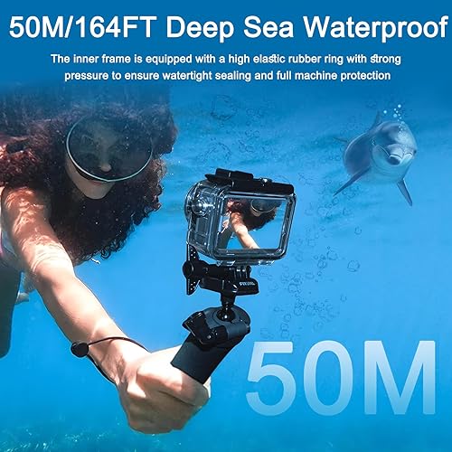 Miniatura 2 de FitStill Carcasa de buceo impermeable para DJI Osmo Action 5 Pro Action 4 Action 3, funda protectora para cámara Osmo Action 5 Pro Action 3,