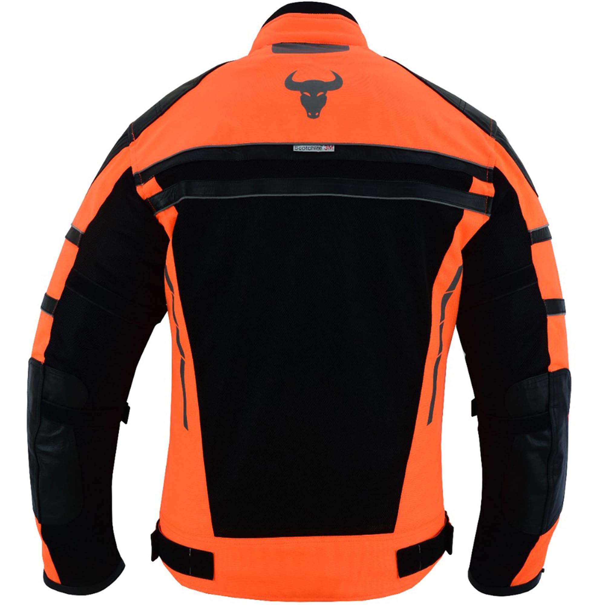 BULLDT Motorradjacke Herren sommer mit abnehmbar CE-Protektoren & Thermo-Futter - leichte Sommerjacke ATV Quad Scooter mit Tech-Mesh-Netz 360° Sicherheits-Reflektoren & Zipper-Taschen