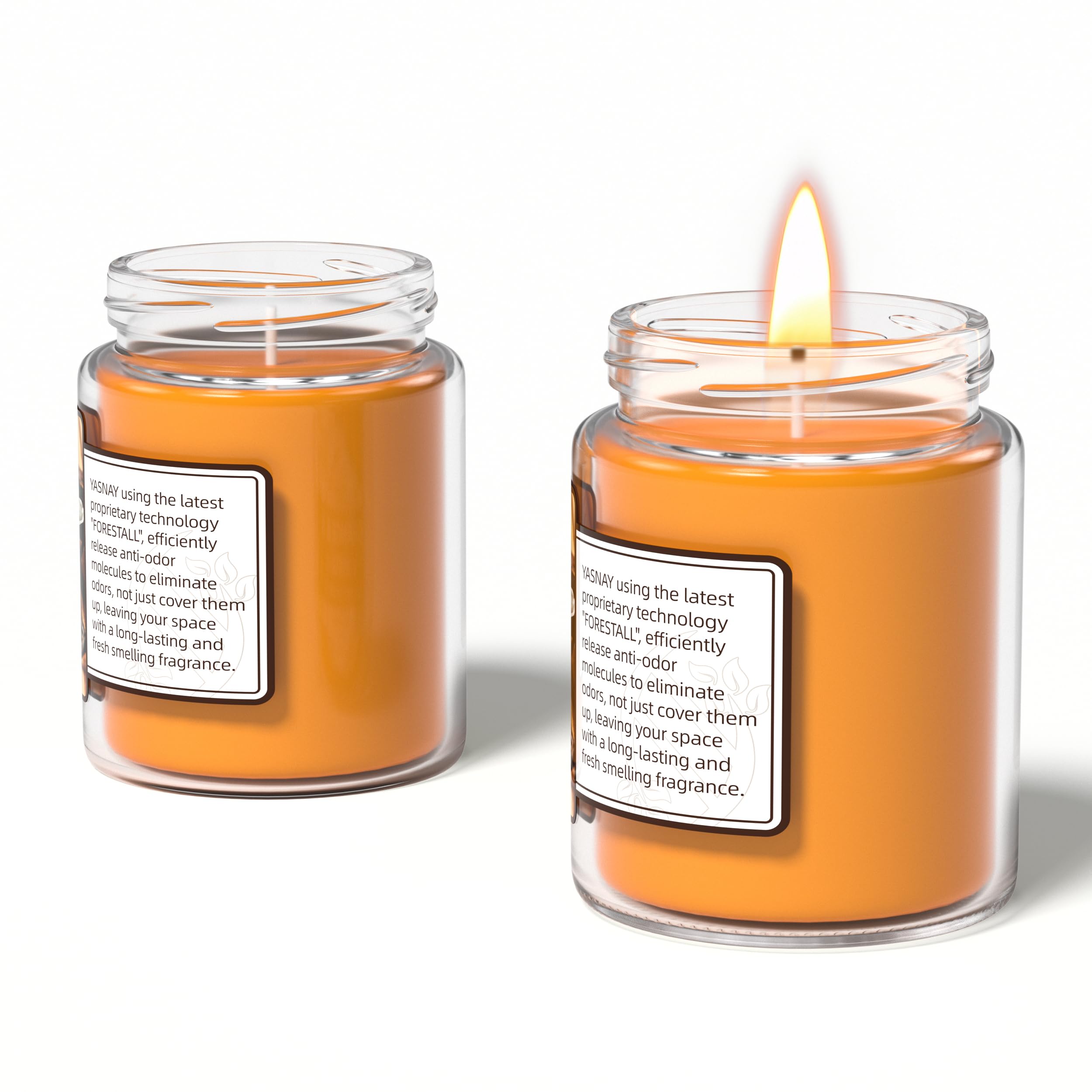 YASNAY Odor Eliminating Candle — Masterfully Crafted Scented Candles for Effective Odor Eradication (10 oz / 280g)