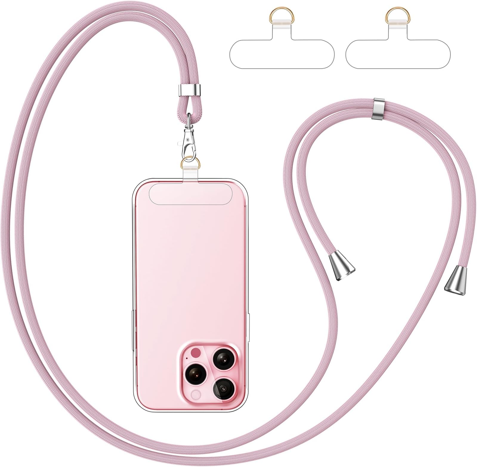 caslord Phone Lanyard for Sports Travel and Baby Care | 1.6m Adjustable Universal Phone Strap Crossbody | Phone Neck Strap Compatible with Most Phone Cases