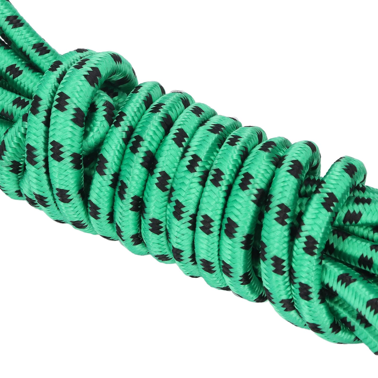 5 Pezzi Corde Bungee con Gancio, Corda Elastica in Gomma Addensata Verde da 19,7 Piedi Cinghie per Bagagli Pesanti per Fissare i Bagagli dei teloni