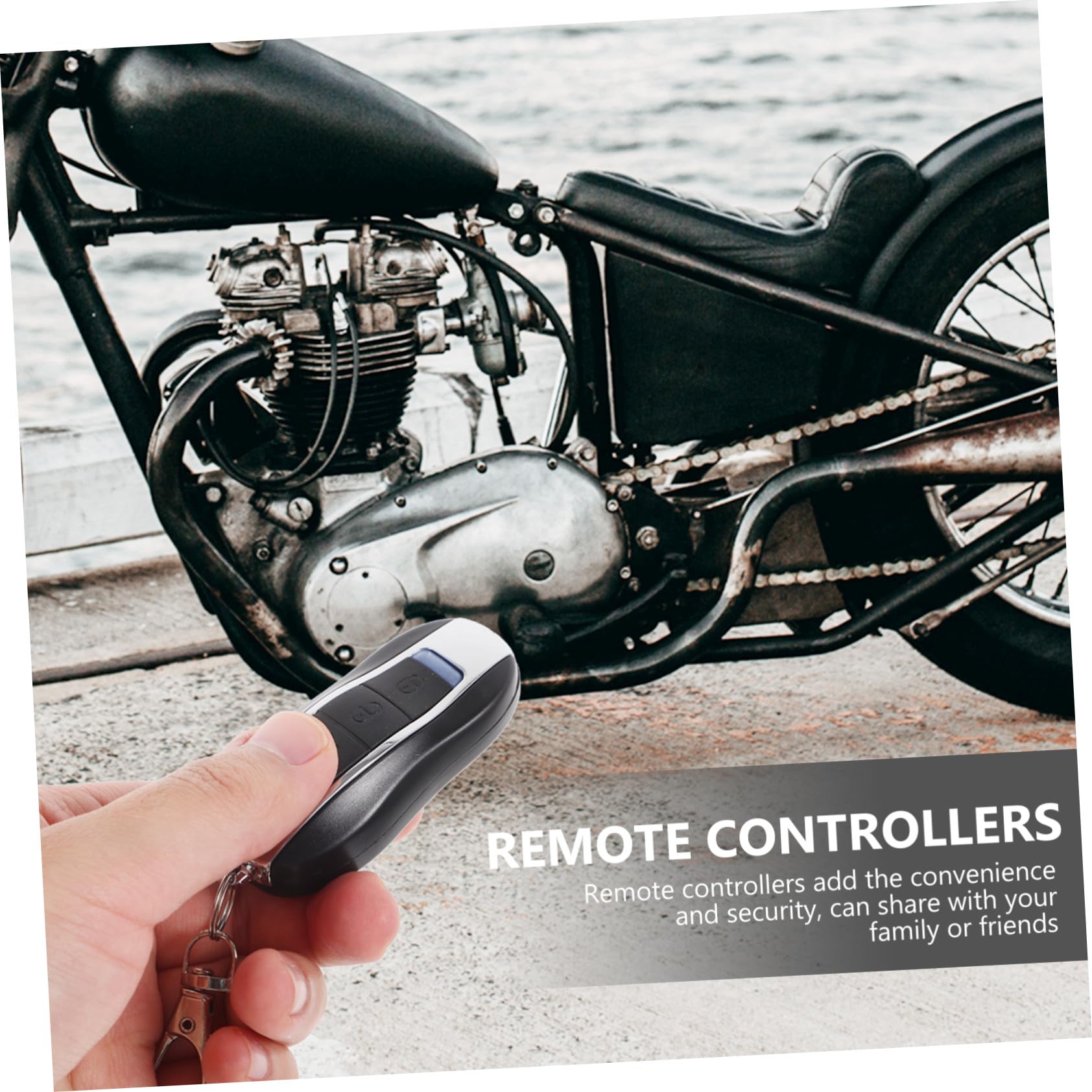 Allarme Antifurto per Moto con Telecomandi, Vibrazione e Bloccaggio a Distanza, Installazione Semplice e Universale