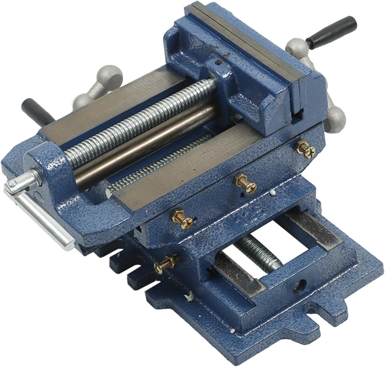 5in Cross Slide Vise Drill Press Metal Milling Double Way X-Y Clamp Machine