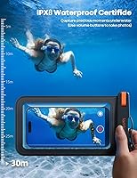 Vista 2 de Lamicall Funda Bolsa Impermeable de Gran Tamaño para Teléfono – [Compatible con Funda Grande] para Galaxy S25 Ultra, S22 23 S24 Ultra con Funda