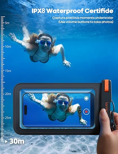 Miniatura 2 de Lamicall Funda Bolsa Impermeable de Gran Tamaño para Teléfono  Compatible con Funda Grande para Galaxy S25 Ultra, S22 23 S24 Ultra con Funda, para