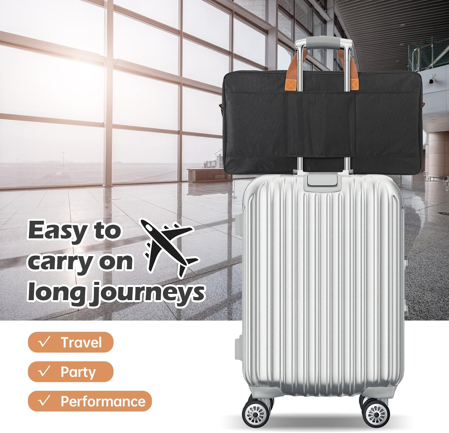 Protector Bag Storage Case, Tote Bag for Pioneer DJ DDJ-FLX6, Travel Carrying Case for Pioneer DJ DDJ-FLX6-GT or DDJ-800, Compact DJ Controller Padded Carry Case