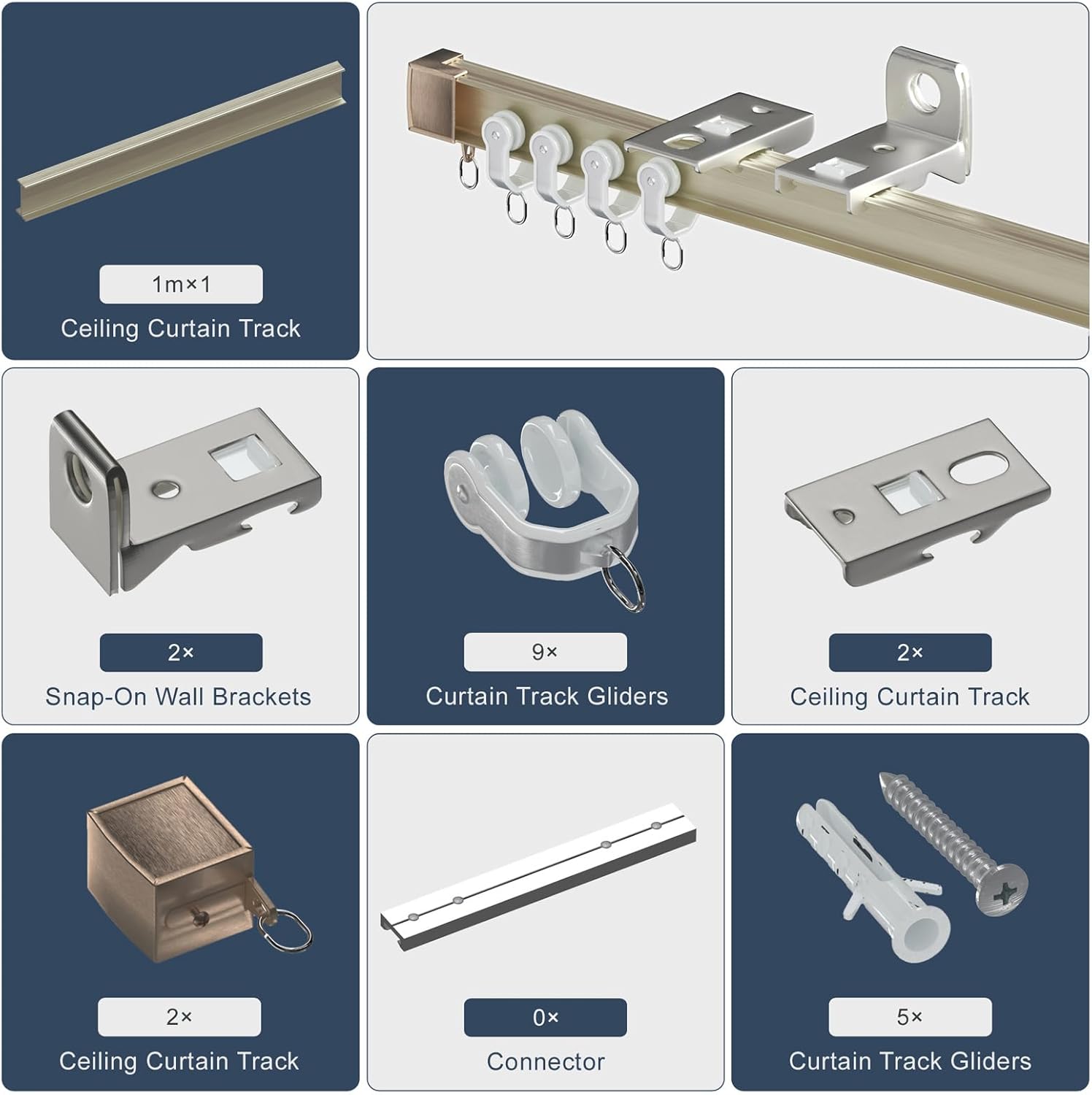 Mogućnosti montaže aluminijske vodilice za zavjese