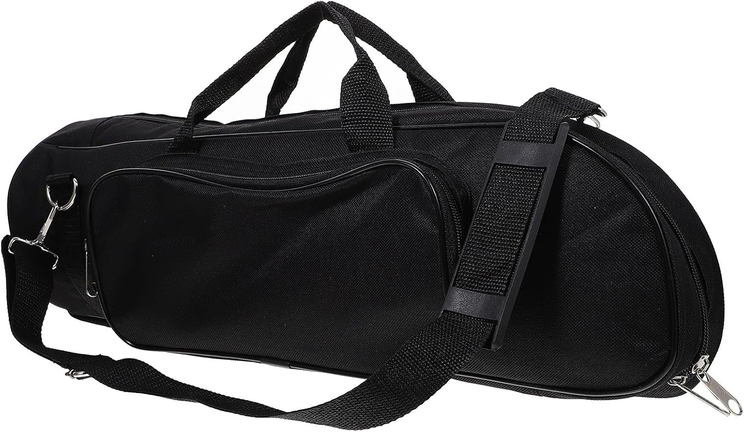 Portable Trumpet Carrying Case Compact Black Shockproof Music Instrument Gig Bag with Wear-Resistant Oxford Cloth Suitable for Travel and Performance