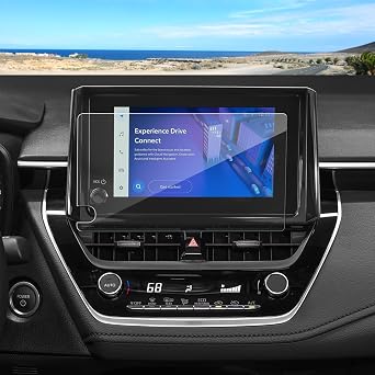 Anti-Glare Matte for Toyota Corolla Cross 2023-2026 Screen Protector, L/LE/XLE/Hybrid S/SE/XSE 8-inch Touchscreen, 9H Tempered Glass 2026 2025 Corolla Cross Accessories HD&Anti-Fingerprint 8"