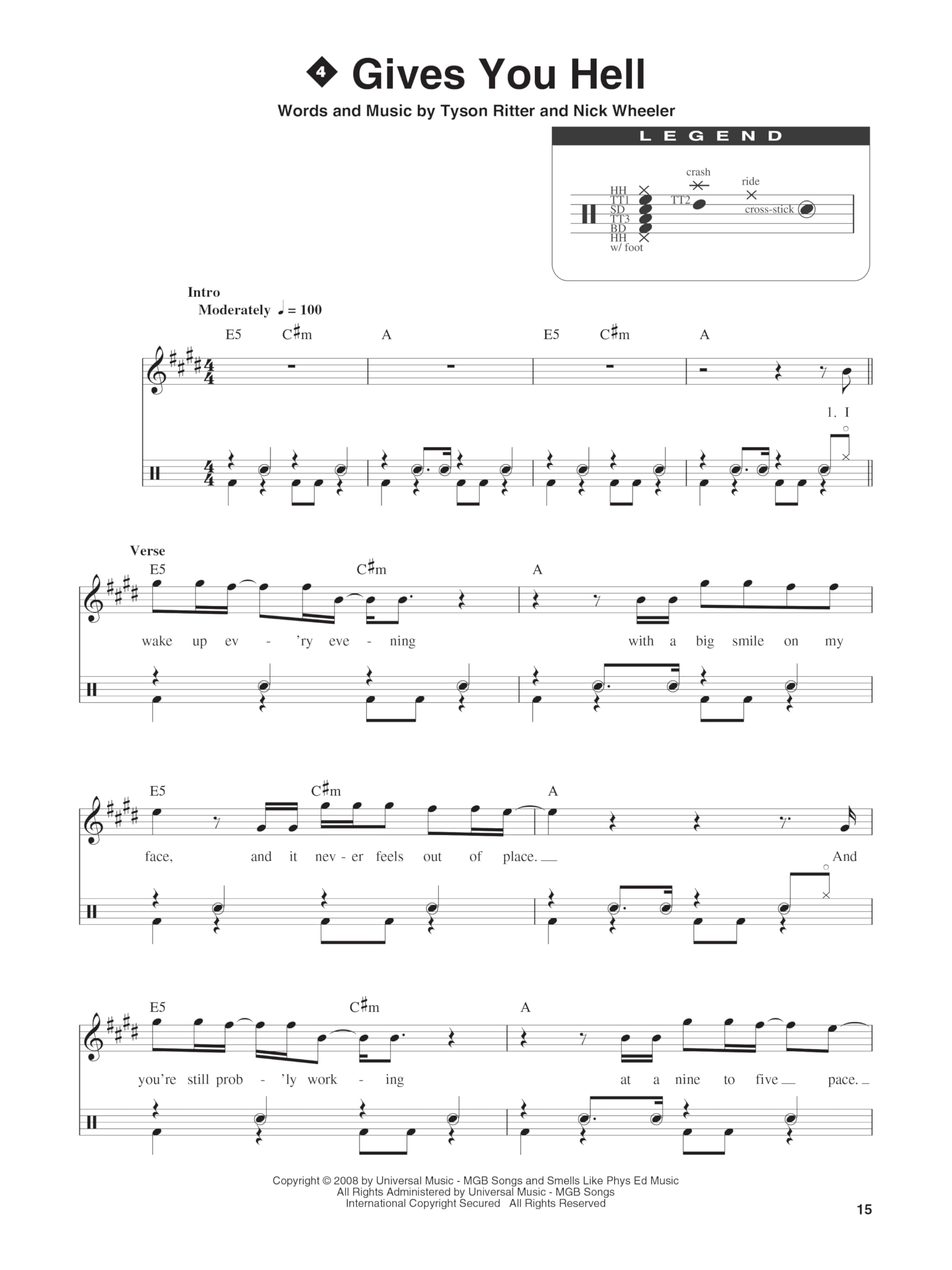 Fasttrack Drums Rock Songbook