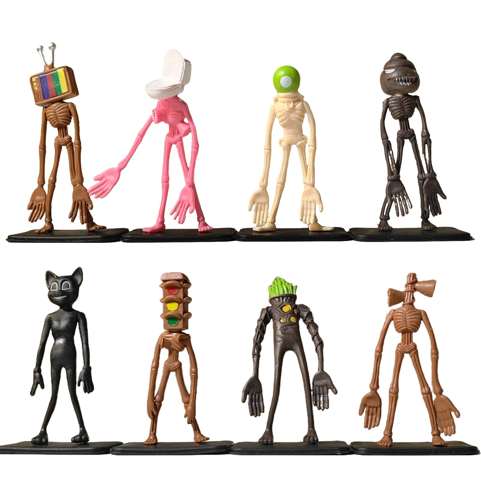 Amazon.com: EICHIMEOW 8 PCS Siren Head Toys Action Figure Model