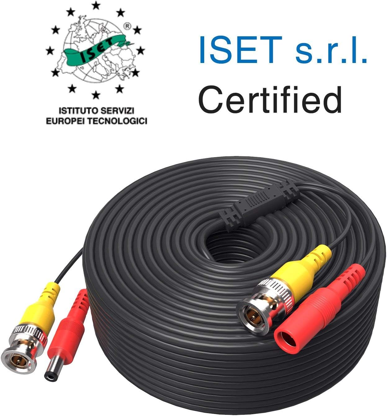 ANNKE (4 150 Feet Video Power Cable for Security Camera System, All-in-One BNC Extension Surveillance Camera Cable for CCTV Security DVR System Installation, Free 4 x BNC Connectors Included