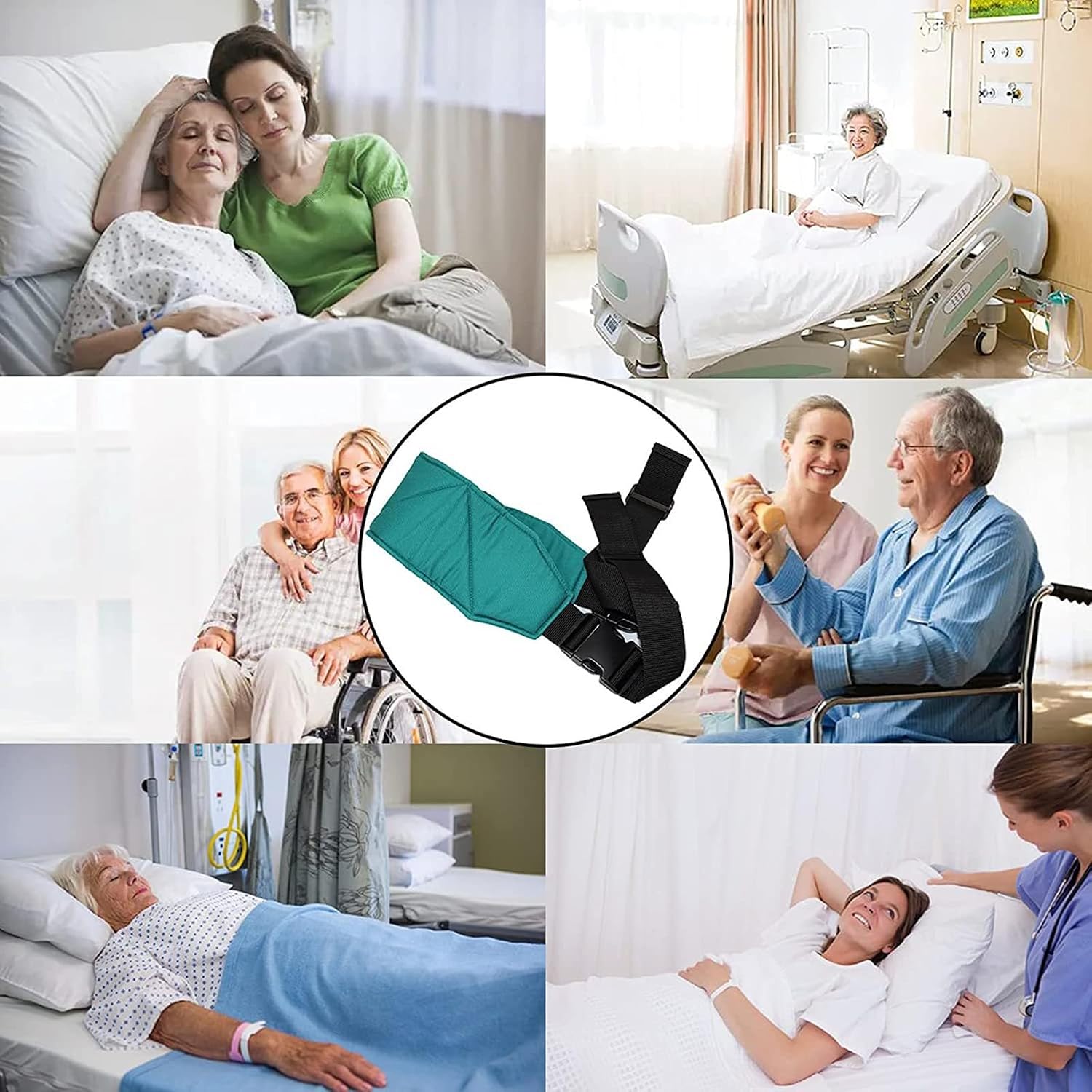 Anti-Bed Fall Patient Fixation Straps, Adjustable Bed Safety Harness Belt Elderly Patients Wheelchairs Seat Belt Elderly Care Tool Orthopedic Brace(2.68m / 105.5in)