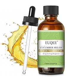 EUQEE Cucumber Melon Fragrance Oil, Premium Cucumber Melon Essential Oil 2.02 Fl oz/ 60ml with Glass Dropper for Diffuser, DIY Soap, Candle Making
