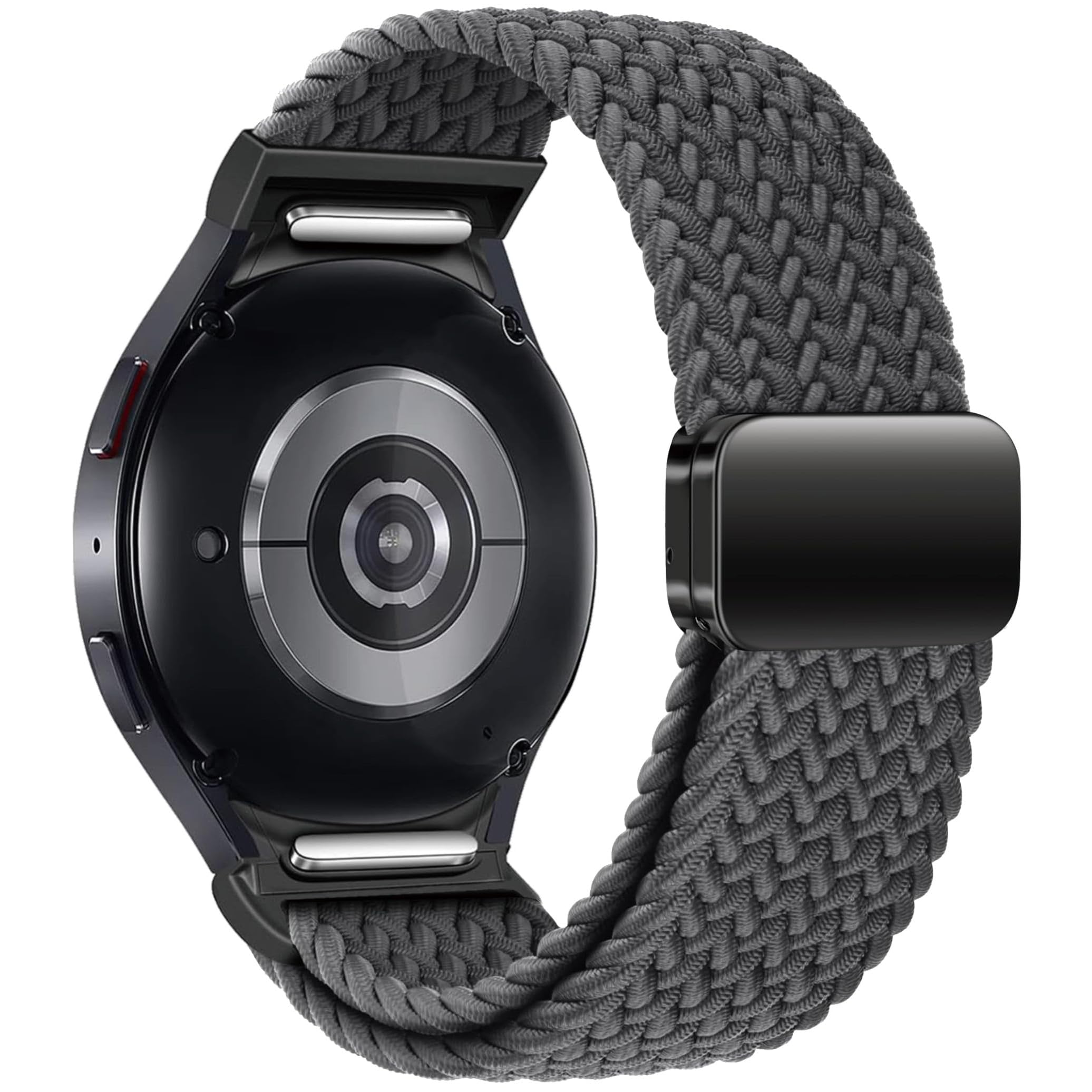 JDIME No Gaps Fascia intrecciata per Samsung Galaxy Watch 7 6 5 4 44mm 40mm/5 pro braccialetto magnetico per Galaxy watch6 watch4 classic 47 43 cinturino