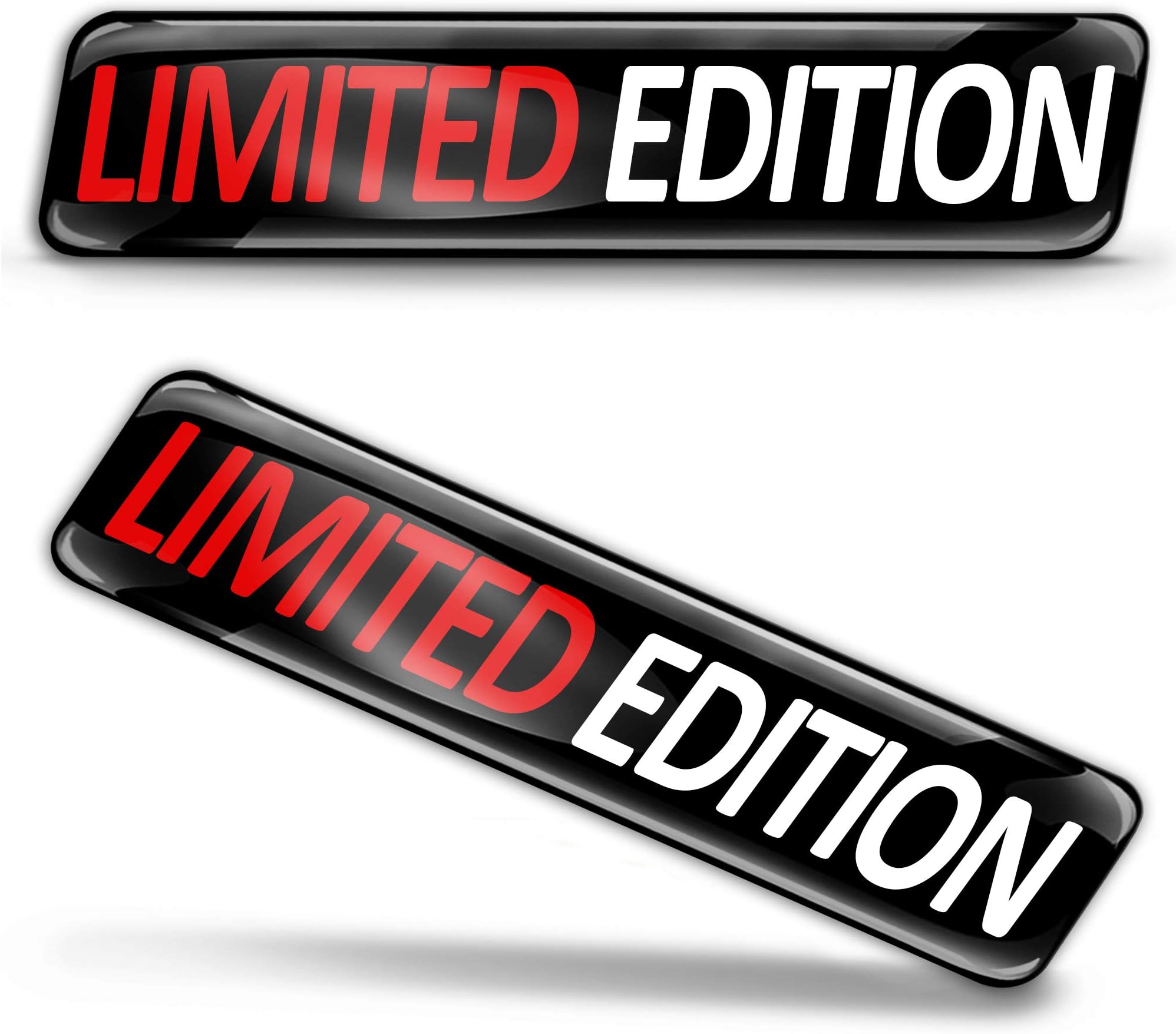 2 x 3D Gel Silicone Stickers Decals Limited Edition Logo Emblem Badge Car Auto Moto Motorcycle Windows Door PC Tablet Laptop Accessories Tuning Gift KS 102