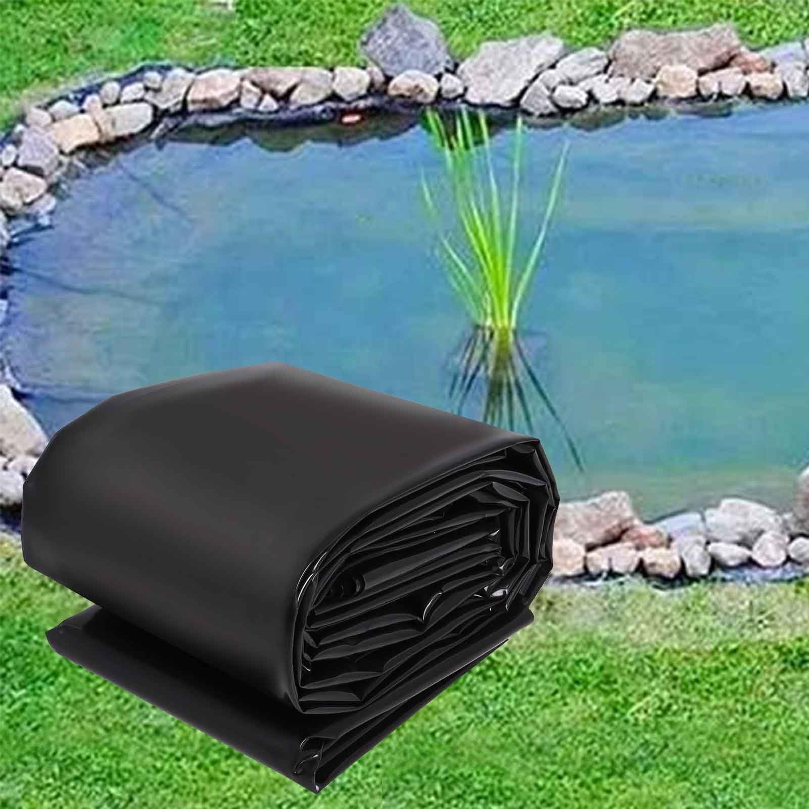 Tapis de bassin flexible noir 7x10m de 0,12mm pour étang de jardin
