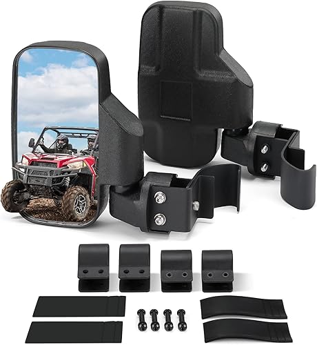 KEMIMOTO Espejo lateral UTV compatible con Polaris Ranger 570 900 XP 1000 2015-2024 2025 General 1000, compatible con Can Am Defender Maverick Trail
