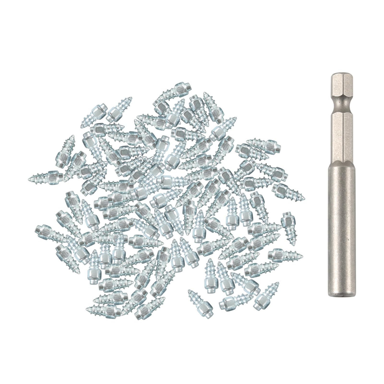 Maxtonser Tire Spikes Tire Studs Carbides Spikes for Truck Tires Snow Studs for Tires Snowmobile Studs with Installation Tool