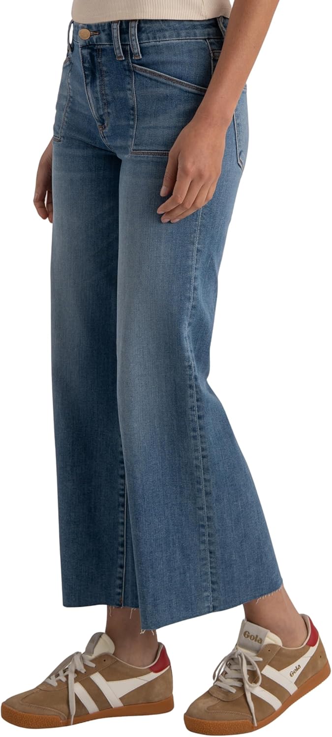 KUT from the Kloth Meg-High-Rise, Wide Leg Pants in Acutely - Image 2