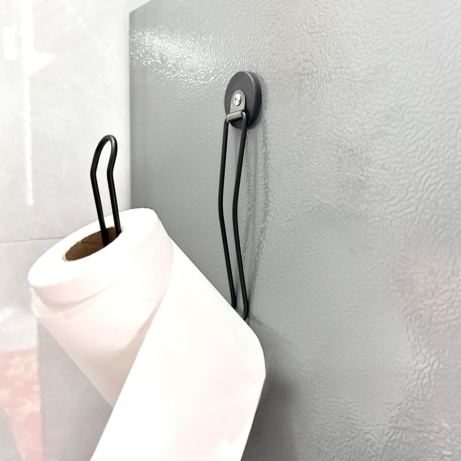 Magnetic Under Cabinet Paper Towel Holder - Stainless Steel Kitchen Rack With Two Mounting Options