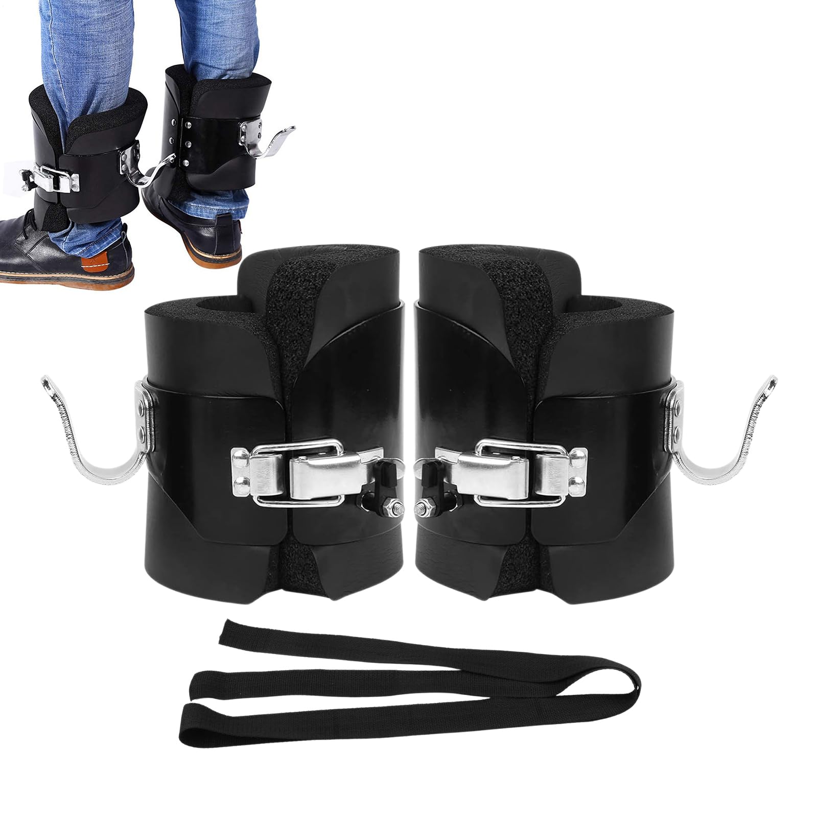 Buty do inwersji Regulowany Sprzęt Fitness Na Siłownię | Deska Do Brzuszków Buty Do Ćwiczeń Dla kobiet i mężczyzn, dorosłych, do użytku w domu, na siłownię