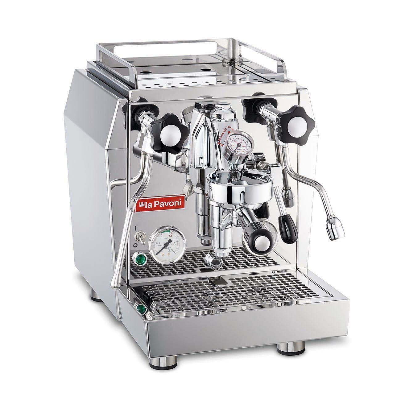 La Pavoni Semi-Professional Coffee Maker with a Capacity of 1.8l from Smeg Evoluzione Botticelli LPSGEV01EU, Steel