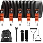 VEICK Resistance Bands, Exercise Bands, Workout Bands, Resistance Bands for Working Out with Handles for Men and Women, Exercising Bands for Fitness Weights Work Out at Home
