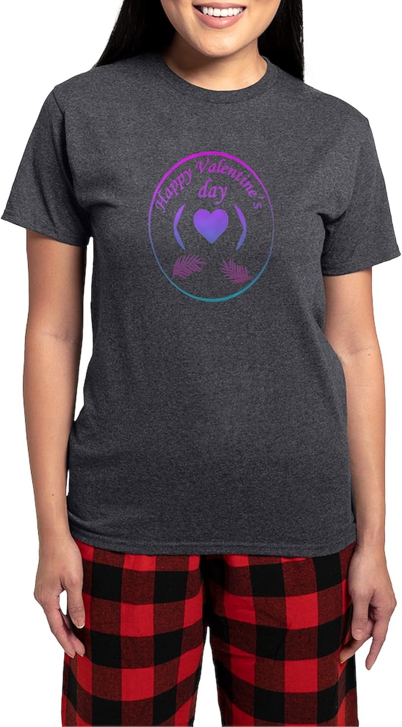 CafePress Valentine’S Day Women's Charcoal Novelty Pajama Set