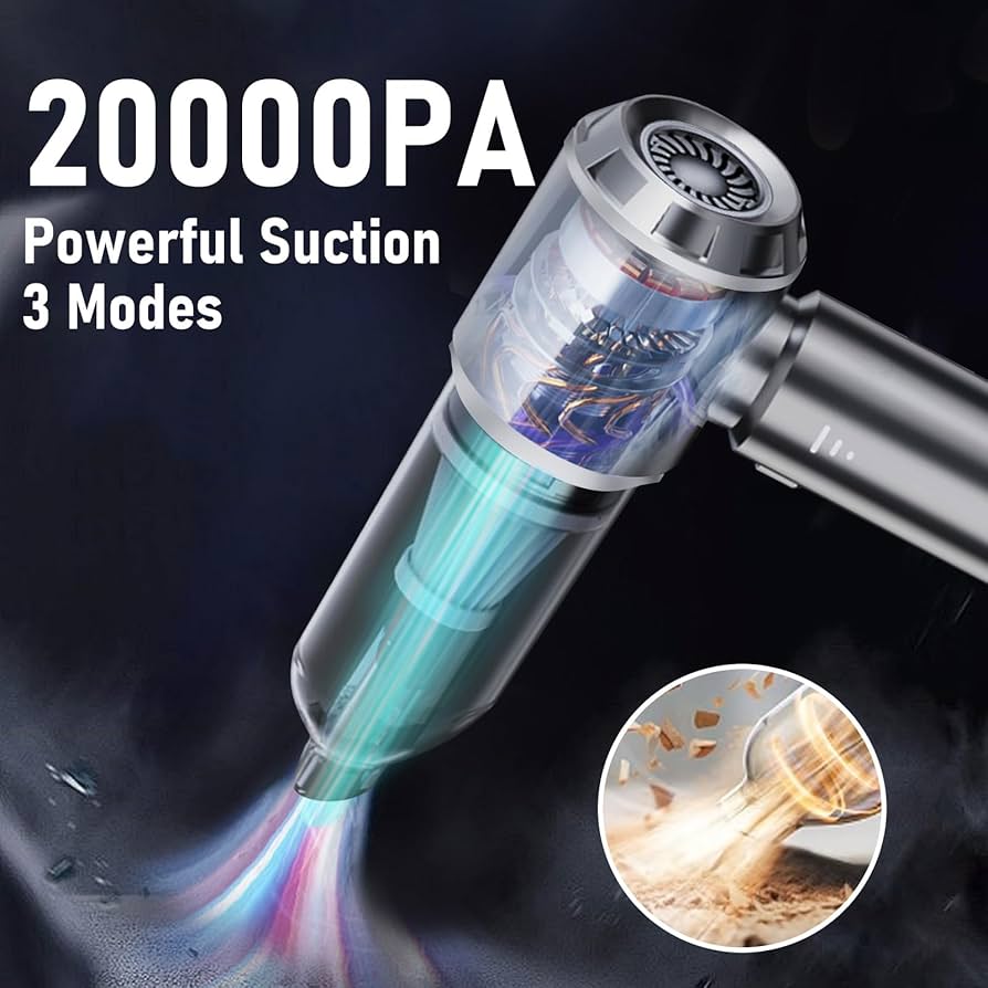 Amazon.com: Car Vacuum Portable Cordless 20000PA High power Mini