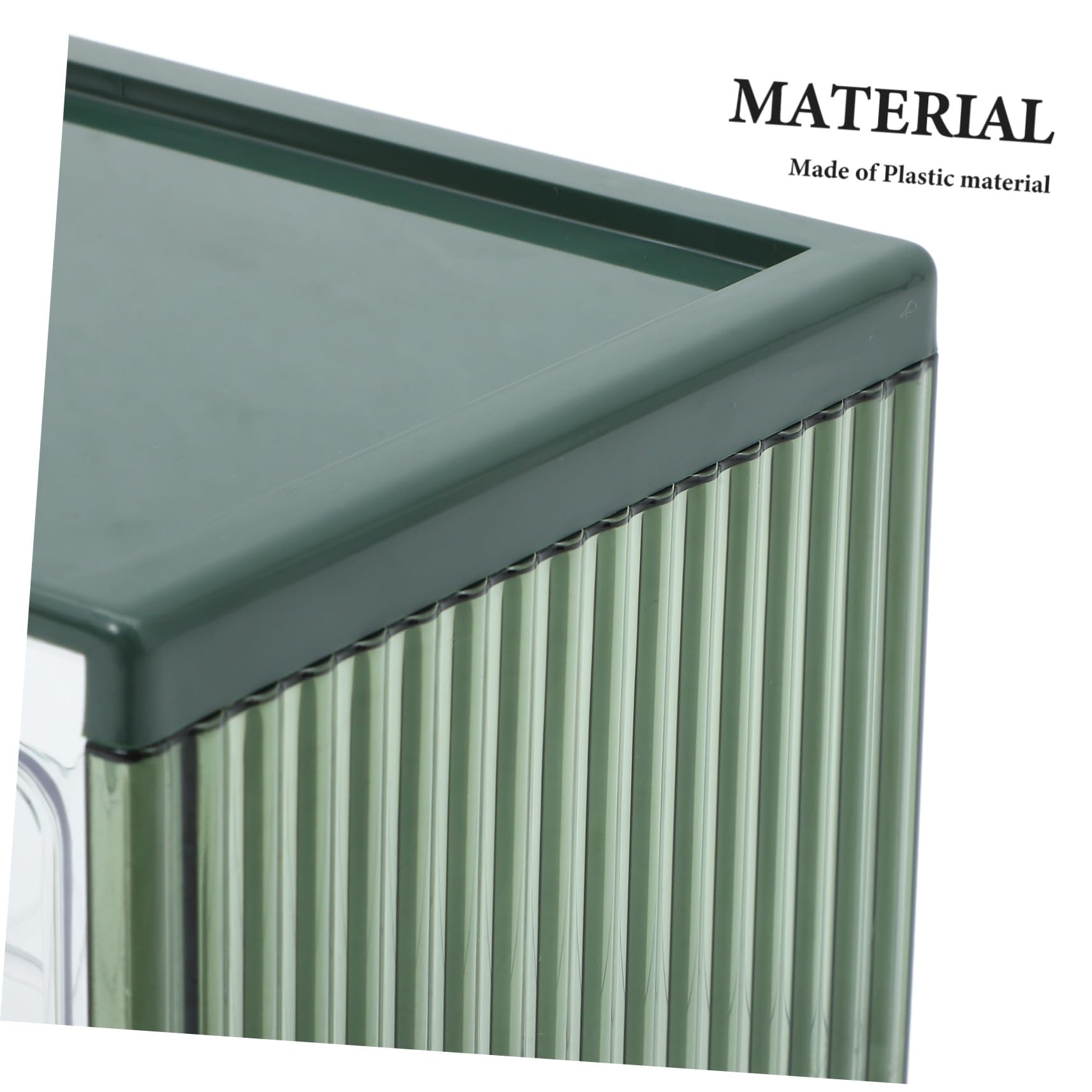 Cabilock Caja De Pan Transparente Doble Capa Verde, Recipiente De Plástico Para Almacenamiento De Alimentos, Contenedor De Cocina Para Encimera, Organizador Práctico Para Hogar y Panadería