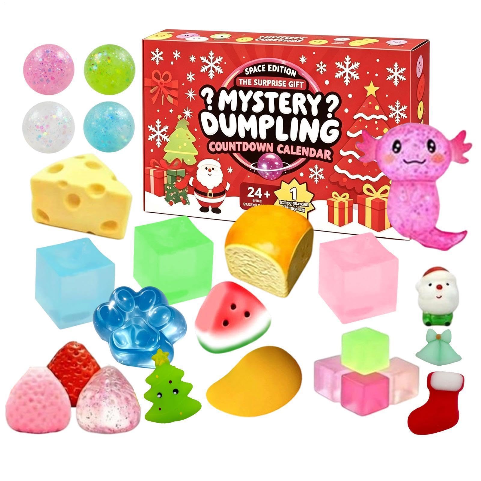Squeeze Advent Calendars 2026, Soft 24 Days Squeeze Sensory Toy Collectible