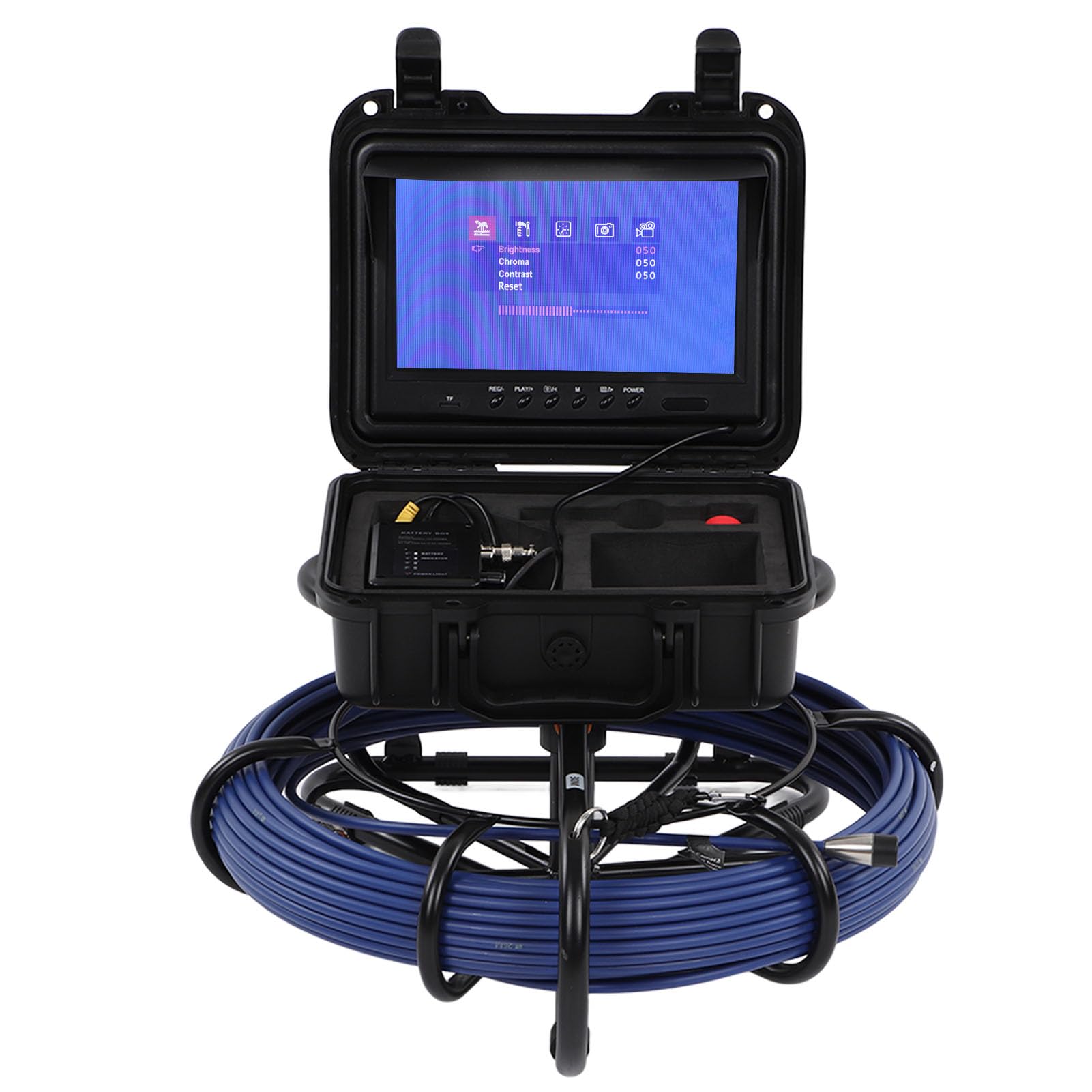 Telecamera per endoscopio, Display LCD per endoscopio Industriale Flessibile Ampia Applicazione Registrazione DC 12V con luci a LED per tubazioni