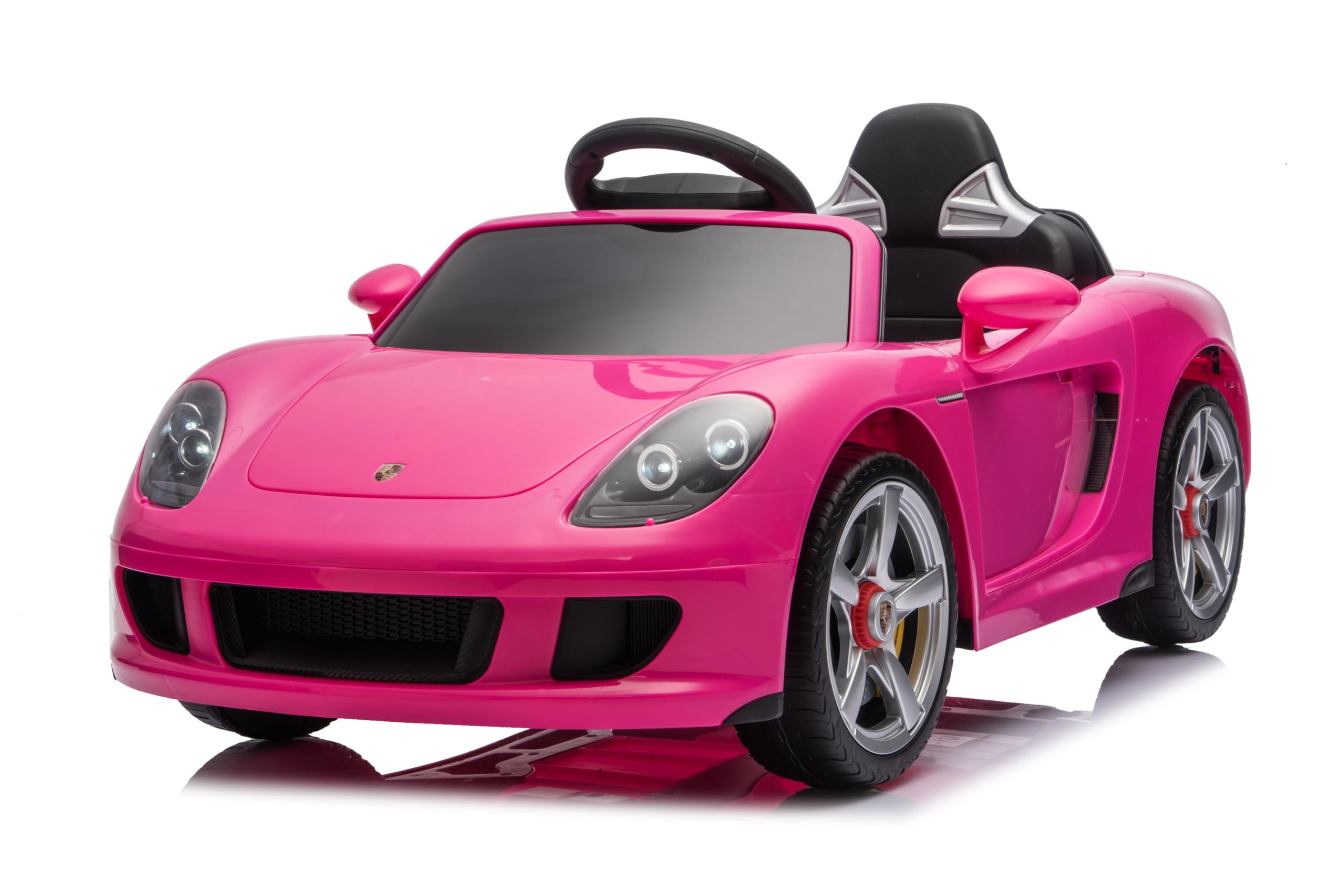 Best Ride On Cars Porsche Carrera GT Kids Electric Car Pink 12V