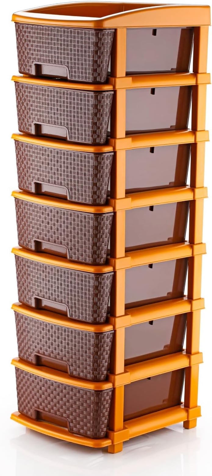 7 Xl Multipurpose Drawer Plastic Modular Chest Storage Organizer Home, Office, Parlor, School, Doctors, Home And Kids (7Xl)