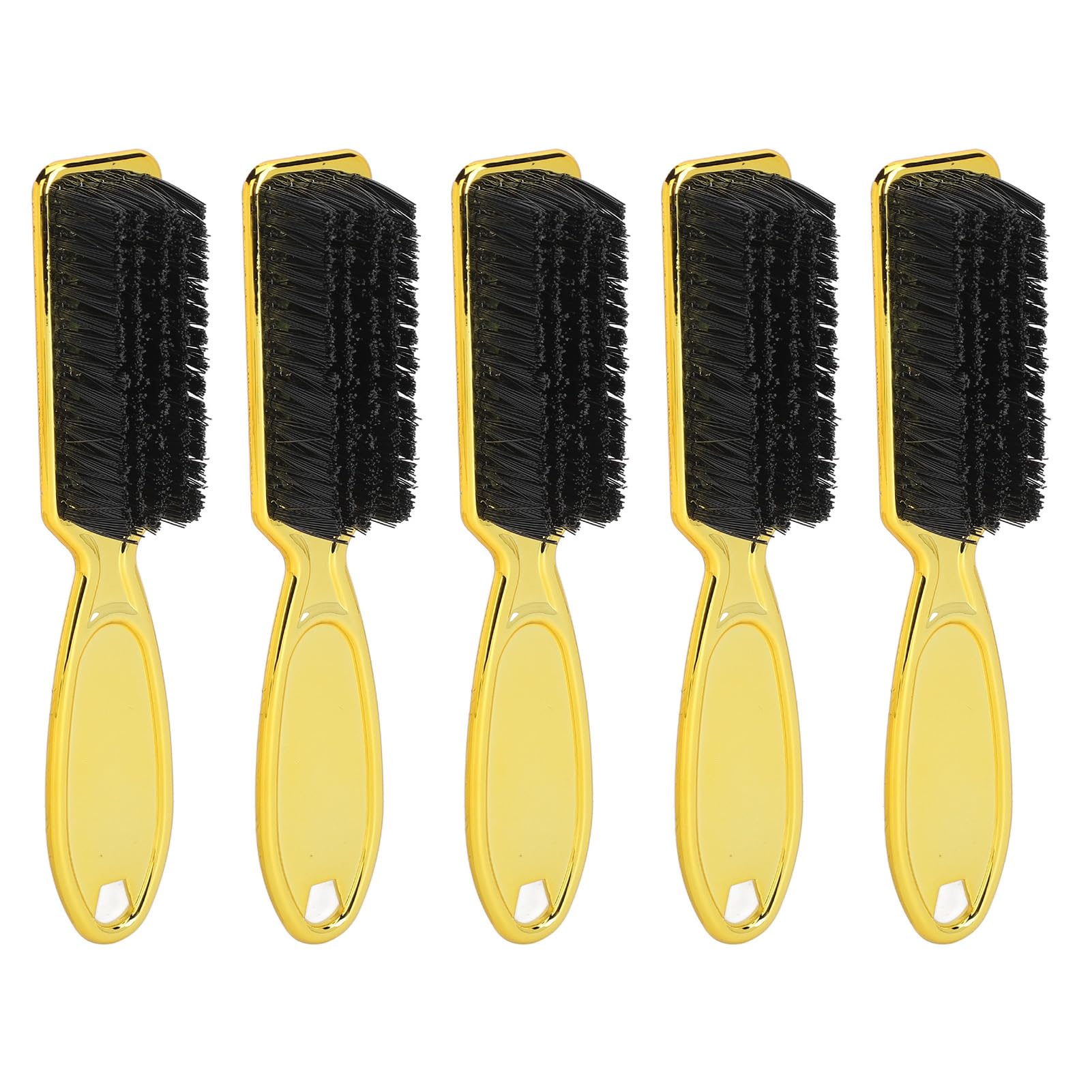 Generic Spazzola per Pulizia Clipper Uomo, 5 Pezzi, Placcatura in Oro, Design Ergonomico per Barbieri e Stilisti, Strumento Efficace per lo Styling dei Capelli