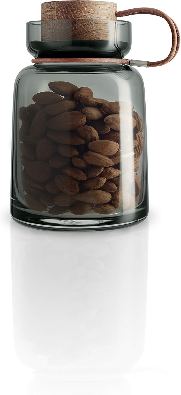 EVA SOLO Silhuette Storage Glass, Smoked Grey, Dense Wood Glass, Grey (Smokey), 2.0 Litre