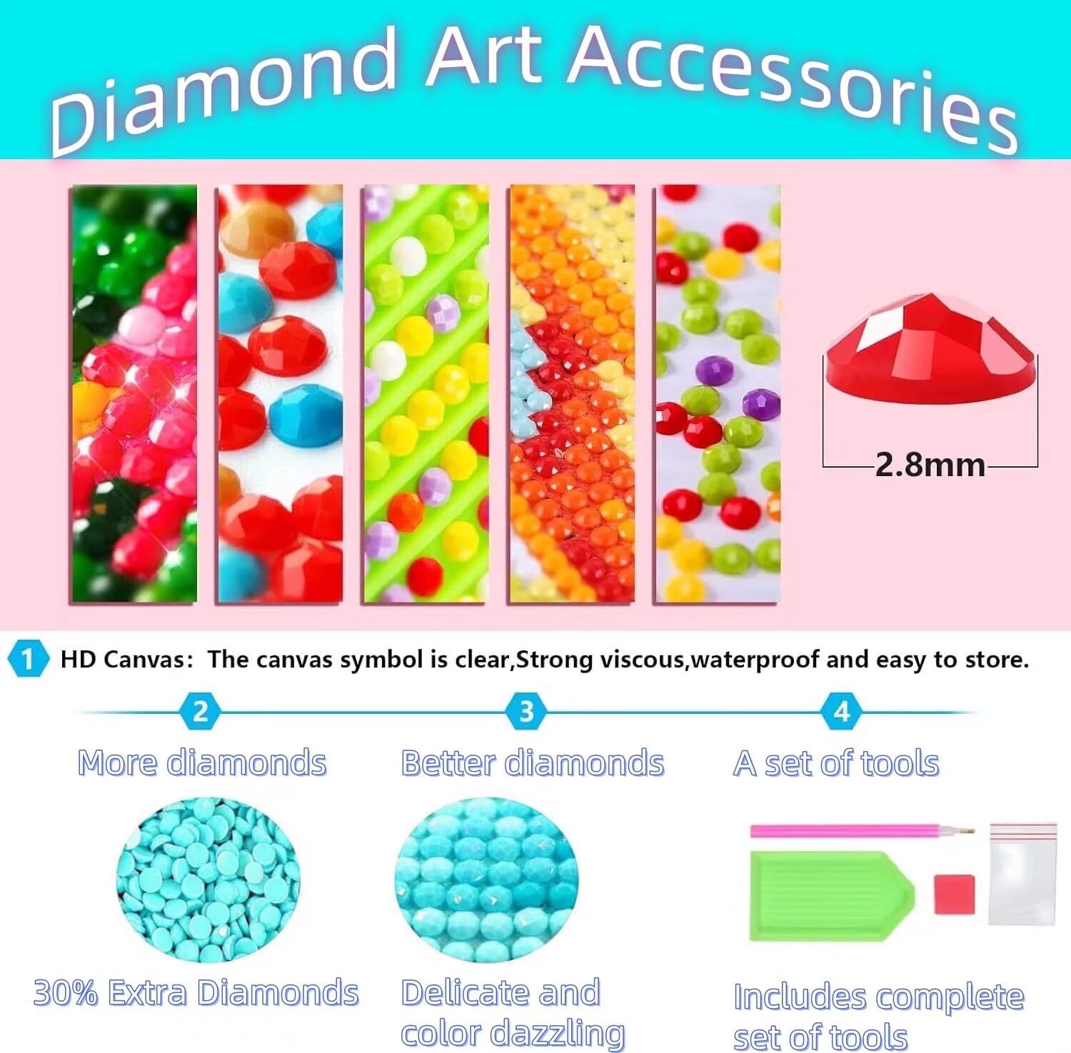Diamond Painting Femme, DIY Peinture Diamant Lune Diamond Painting adulte, 5D Diamond Painting Accessoires 70x140cm Bricolage Loisirs Créatifs Adulte, Tableau Decoration Murale, Cadeau Femme Y2-470