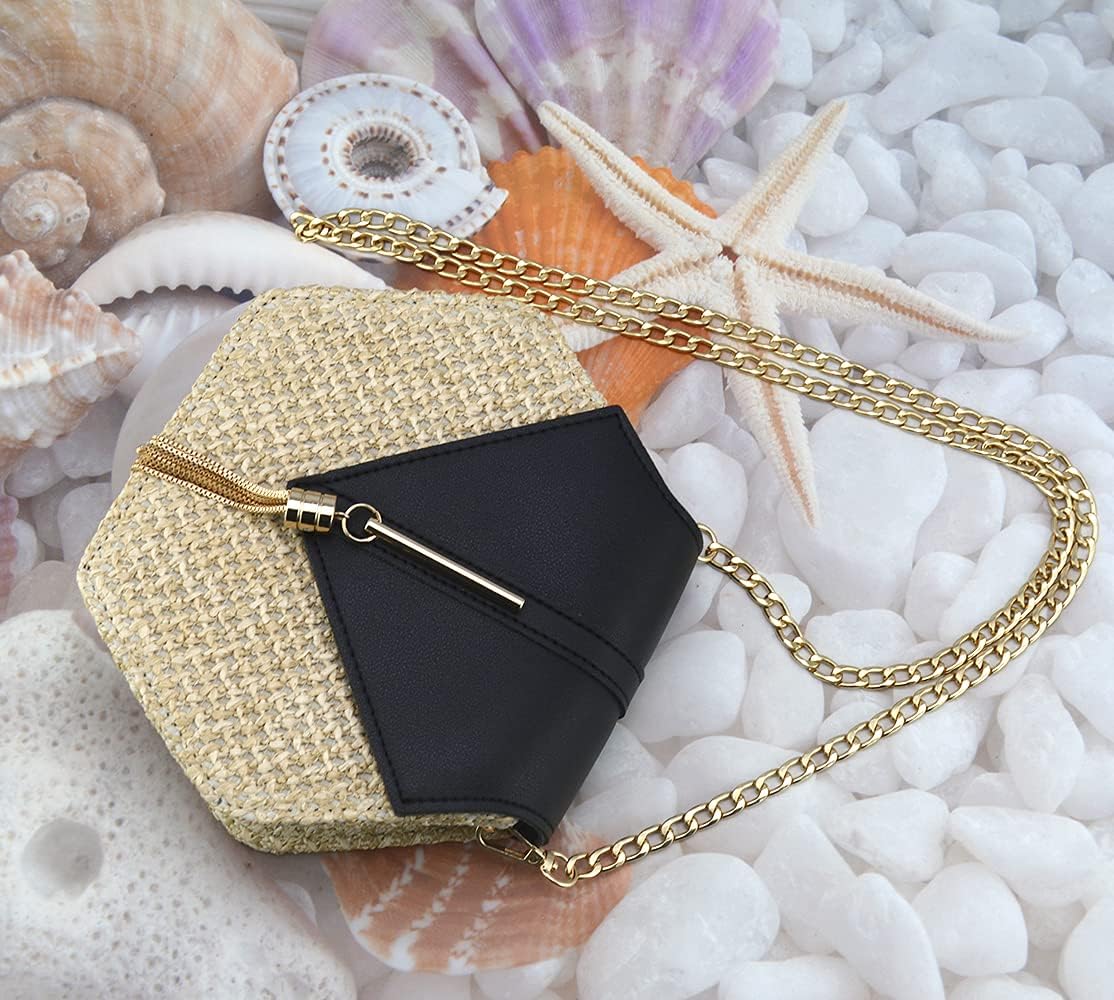 Women's Crossbody Bag Cute Straw Shoulder Bag - Image 3