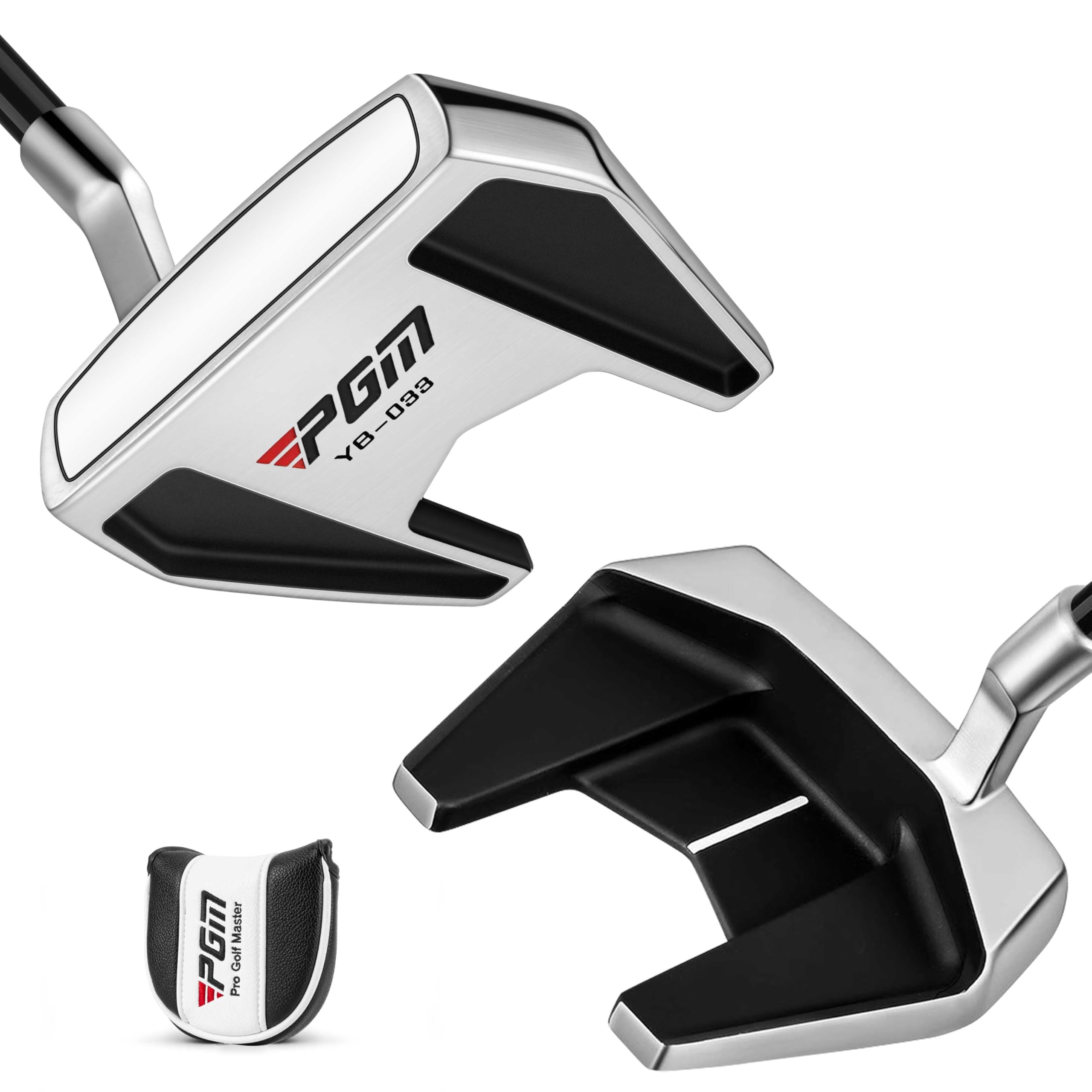 PGM Golf Putter for Men and Women - High MOI Mallet with Easy Alignment - Lightweight Graphite Shaft - Low Center of Gravity for Straighter Putts