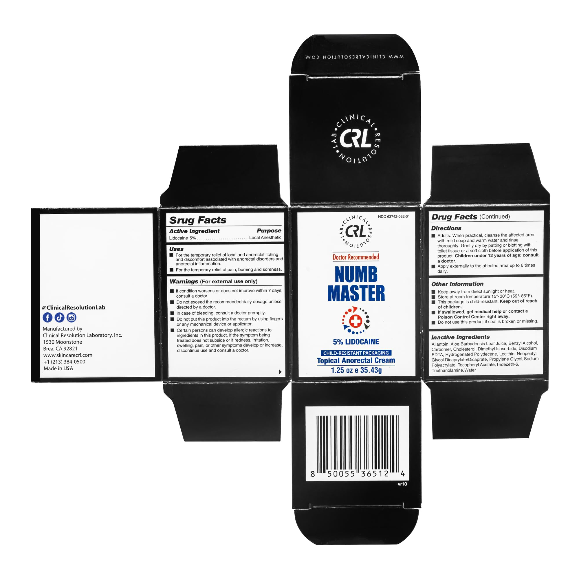 Clinical Resolution 5% Lidocaine Numbing Cream Pain Relief 1.25oz 5pk — Amazon image 10