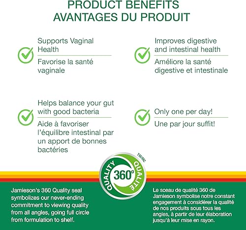 Miniatura 3 de Jamieson Complejo probiótico para mujeres 7 mil millones, 45 cápsulas vegetales