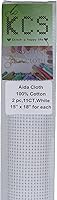 Vista 35 de KCS 2 piezas de tela de costura de algodón Aida de punto de cruz de 15 x 18 pulgadas (blanco antiguo, 14 unidades)