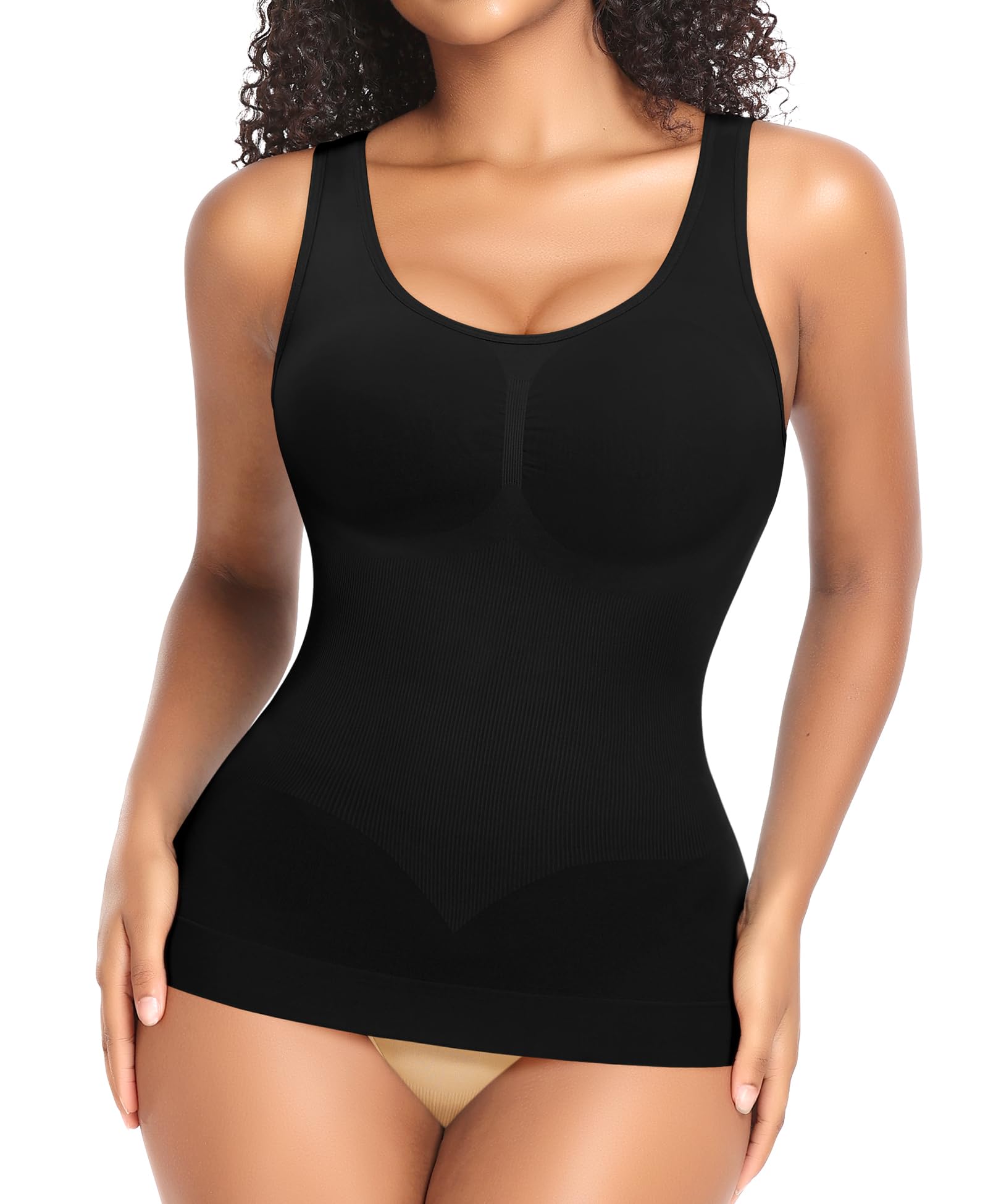 Women's Shapewear Tank Top Shaping Camisole Tops Tummy Control Vest  Seamless Slimming Compression Tops Shaper
