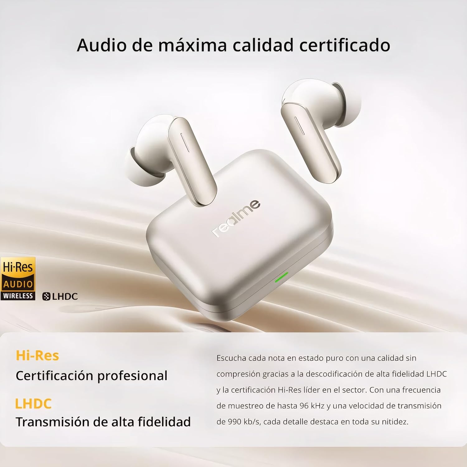 realme Air 7 True Wireless Earbuds, 52dB Active Noise Reduction, Hi-Res Sound, LHDC, 12.4mm Dynamic Bass Driver, 6 Mics Clear Call, 52H Battery, Bluetooth 5.4, IP55 Water Resistance (Lavender Purple)